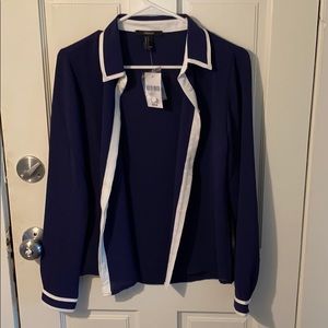 Forever 21 Navy Blue Button Down